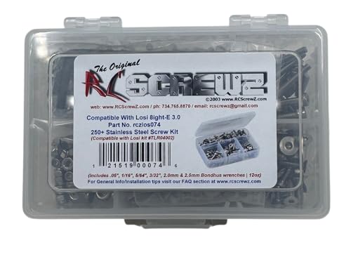 RCScrewz Compatible with Losi 8IGHT-E 3.0 Buggy, RCZLOS074 Stainless Steel Screw Set