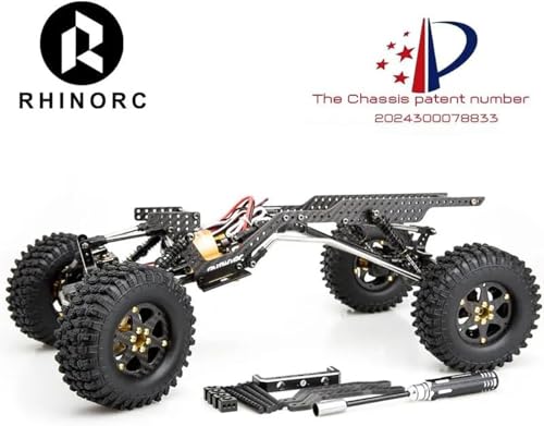 Yue LCG Yue One V2 Shock Absorber Hanger Beam Driver Shaft Crawler Frame Chassis Kit with Titanium Alloy Link Kit for 1/10 RC Crawler Car