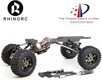 Yue LCG Yue One V2 Shock Absorber Hanger Beam Driver Shaft Crawler Frame Chassis Kit with Titanium Alloy Link Kit for 1/10 RC Crawler Car