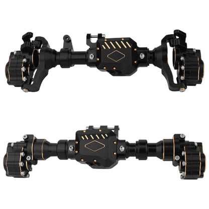 TRX4 Heavy Duty Brass+ Aluminum Portal Front Rear Axle Housing for 1/10 RC Crawler TRX-4 Defender Bronco G500 Chevrolet Metal Counterweight Upgrade Parts