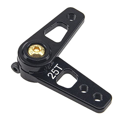 1Pcs Vgoohobby Metal 25T Servo Horn Adjustable 25 Teeth Steering Servo Arm Server Compatible with Axial SCX10 90046 Recat HSP Traxxas TRX-4 1/10 RC Crawler Car Airplane Boat