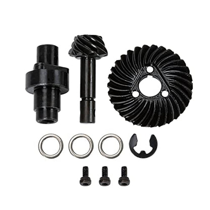Heavy Duty Bevel Helical Overdrive Gear RC Car Bevel Gear 8T 24T/27T/30T/33T AR44 for 1/10 RC Rock Crawler Axial SCX10 II Axle Portal Spare Parts (27T 8T) - size: 27T 8T