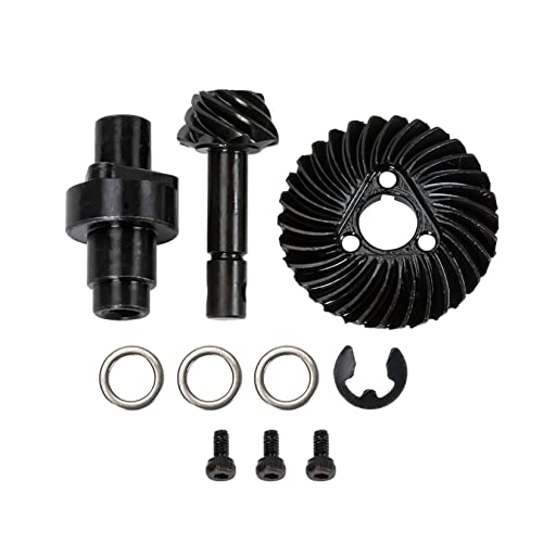 Heavy Duty Bevel Helical Overdrive Gear RC Car Bevel Gear 8T 24T/27T/30T/33T AR44 for 1/10 RC Rock Crawler Axial SCX10 II Axle Portal Spare Parts (30T 8T) - size: 30T 8T