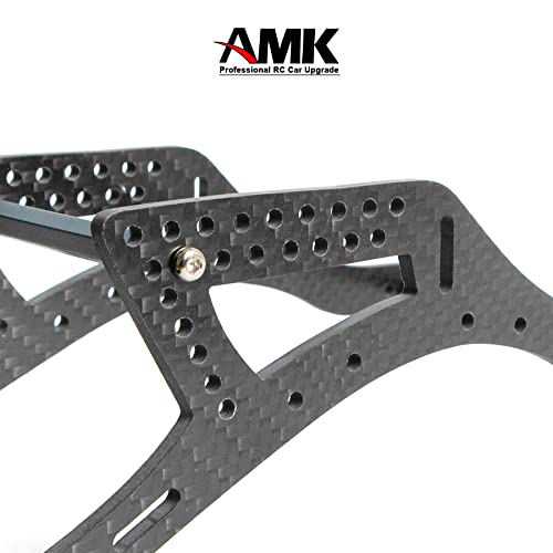 Carbon Fiber LCG Chassis Rails, Gen2 RC Frame Rails for 1/10 RC Rock Crawle, 72g Lightweight Thickened for 1/10 RC Rock Crawler Axial SCX10 I II Upgrade Parts (Only Gen2 Rails) - color: Gen2 Rails