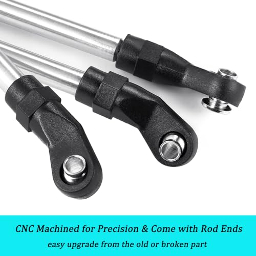 MORLORDY 10Pcs Stainless Steel RC Link Rod Linkage Set with Ball End for Axial SCX10-AXI90075 UMG10 II RC Crawler Car Upgrade Part