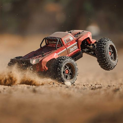 ARRMA RC Truck Outcast 4X4 4S BLX 1/10TH 4WD Stunt Truck RTR (Battery and Charger Not Included), Red, ARA4410V2T4 - color: Red