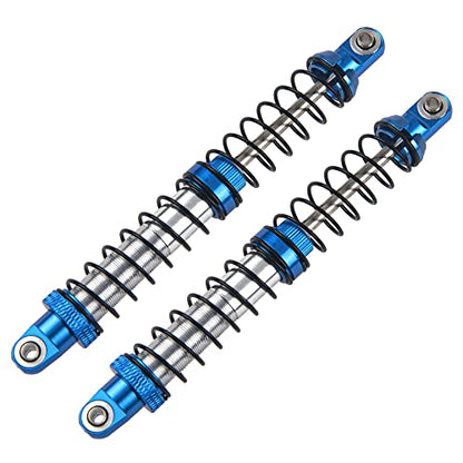 4Pcs ShareGoo Adjustable Metal Shock Absorber 70/80/90/100/110/120mm Damper Compatible with Traxxas TRX4 TRX6 G63 Axial SCX10 D90 90046 AXI03007 1/10 RC Rock Crawler (110mm Hole Distance)