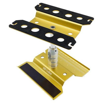 RC Car Stand RC Repair Stand 360 Degree Rotation Lift or Lower for Traxxas Arrma Redcat Axial RC4WD HSP Losi 1/8 1/10 1/12 1/16 Scale RC Crawler Car Truck Buggies (Gold) - color: Gold