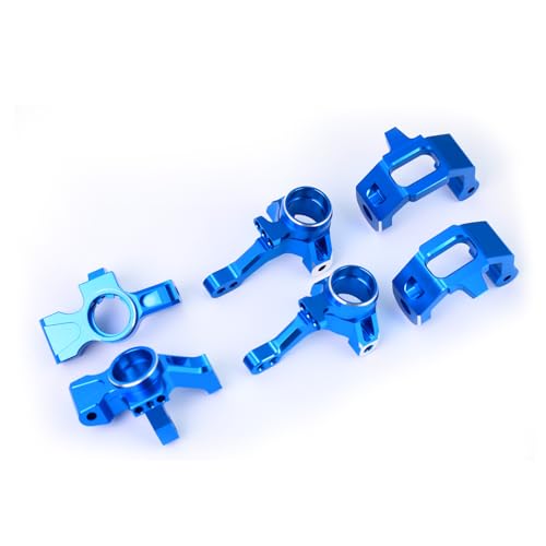 Aluminum C-Hubs & Front Rear Knuckle Arm Upgrades for 1/10 4-Tec 3.0 C8 93054–4 (Blue) - color: Blue