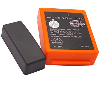 4-Pieces BA223030 3.6V Rechargeable Ni-MH Battery for HBC Sany Crane Remote Control Battery with DC 12V 24V Battery Charger (4* Battery, 1*Charger)