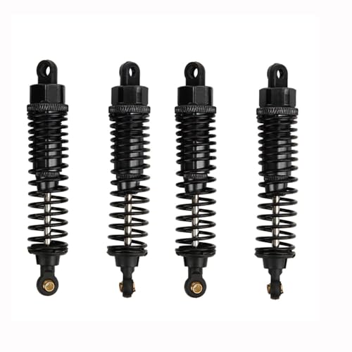 New 4pcs 68mm/98mm /108mm Aluminum Shocks Absorbers Damper for HSP HPI 1/10 Scale RC Car On-Road Monster Truck Off Road Buggy(Black 98mm) - color: Black 98mm