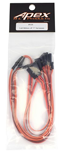 JR Style 24" / 600mm Servo Y Harness - 3 Pack #1035