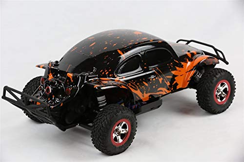 SummitLink Custom Body Muddy Orange Over Black Compatible for 1/10 Slash 4x4 VXL 2WD Slayer RC Car or Truck (Truck not Included) SSB-BR-03