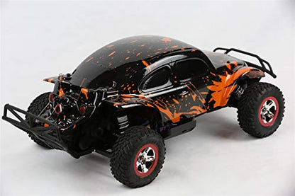 SummitLink Custom Body Muddy Orange Over Black Compatible for 1/10 Slash 4x4 VXL 2WD Slayer RC Car or Truck (Truck not Included) SSB-BR-03