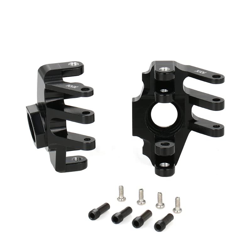 KYX Racing Aluminum Alloy AR14B Front Axle Steering Knuckle Upgrades Parts Accessories for 1/10 RC Crawler Car Axial RBX10 RYFT