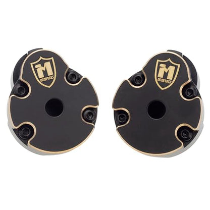 MEUS RACING 47.5g Ascent 18 Brass Rear Portal Cover for Brushed Redcat Ascent-18 1/18 RC Crawler Upgrades Parts, 23.75g/pc(Rear Portal Cover)