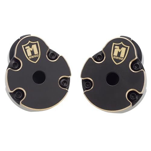 MEUS RACING 47.5g Ascent 18 Brass Rear Portal Cover for Brushed Redcat Ascent-18 1/18 RC Crawler Upgrades Parts, 23.75g/pc(Rear Portal Cover)