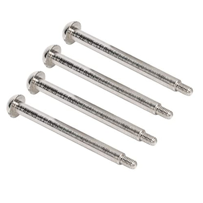 JTLB RC Lower Arm Hinge Pin, Premium Steel Aluminum Alloy Suspension Swing Arm Pin, Stable Structure, 4pcs 1.9in Rear Hinge Pin for ARRMA 1/7 1/8 Series, Made of M3 Nut (Silver) - color: Silver