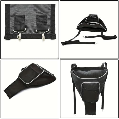 UTV Center Console Storage Bag for Maverick X3 RC Turbo 2018-2021, Waterproof Seat Organizer with Multi Pockets, Large Capacity Hanging Storage for Side by Side UTV | Heavy Duty Oxford Storage Bag Adjustable Hanging Straps With Metal Hooks Reflective Pipi