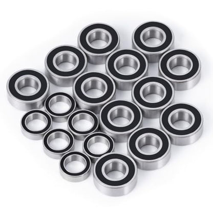 18pcs/Set Steel Rubber Sealed Bearings Kit for Tamiya M05&M06 Series | 1/10 RC Car Upgrade Parts