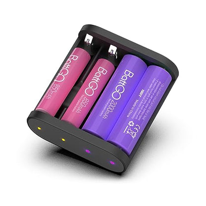 A4 Air AA Battery Charger 10W 1.5A DC AAA Smart Charger USB Input Wireless for 10500 12500 NiMH NiCd Li-lon LiFePO4 Battery - color: ISDT23