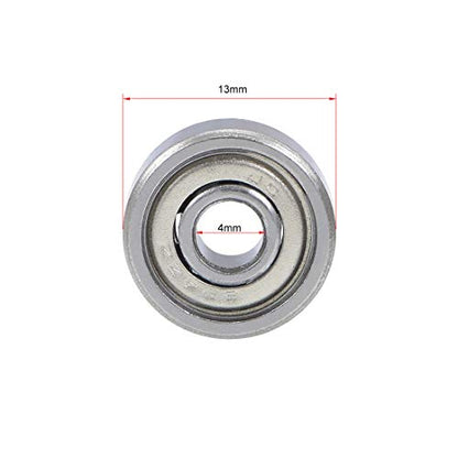 uxcell 624ZZ Deep Groove Ball Bearing 4x13x5mm Double Shielded GCr15 Steel Bearings 5-Pack - size: 4mmx13mmx5mm