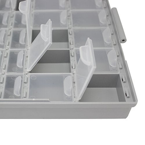 AideTek BOXALL48 48 Lids Empty Enclosure SMD SMT Organizer Size 6 inch 9 Inch Surface Mount - style: BOXALL48