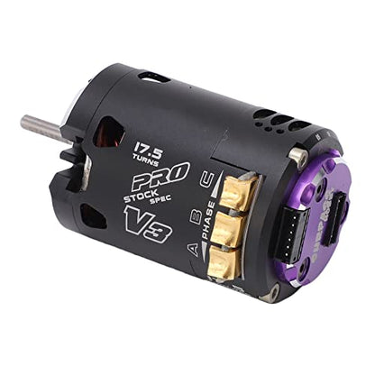540 V3 Sensored Brushless Motor High Performance 2300kv for 1/10 1/12 RC Off Road Cars Black Purple Aluminum