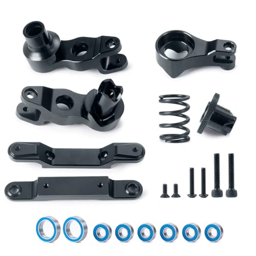 RC Car Models Parts for X-Maxx 1/5 RC Car Monster Truck Upgrade Parts Metal Steering Assembly Bellcranks Support Servo Saver for Spring Bearings