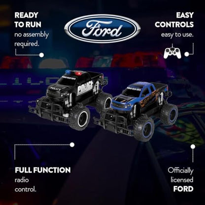 World Tech Toys Ford F-150 SVT Raptor Police Pursuit 1: 24 RTR Electric RC Monster Truck
