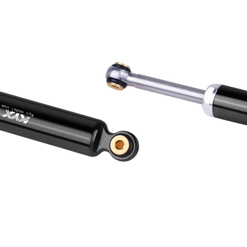 KYX Racing Aluminum Suspension Shock Absorber Inner Spring Shock 52mm Upgrades Parts Accessories for 1/24 RC Crawler Car Axial AX24 (4pcs), Black