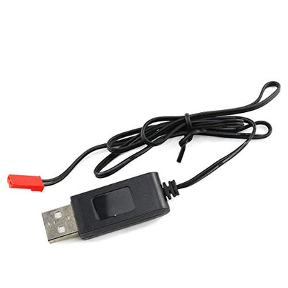 E-outstanding3.7V USB Charging Cable Male JST Plug to USB Connector Lithium Battery Charger for RC Aircraft Helicopter Toys Accessories