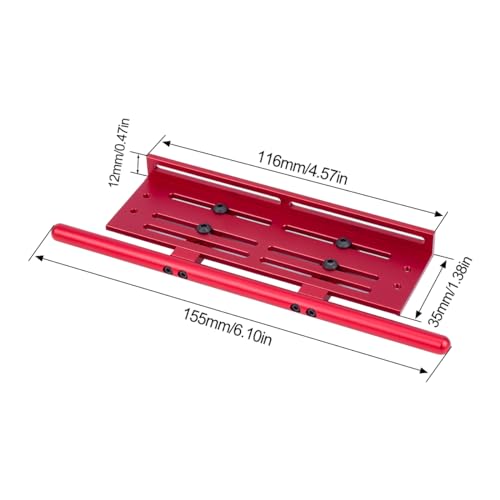 RC Crawler Pedals RC Side Board RC Steps Plate Rock Sliders Running Boards Foot-Plate for 1/10 RC Crawler Car SCX10 I II TRX4 CC01 RGT 86100 GEN8 Wrangler Chassis Parts(Red) - color: Red