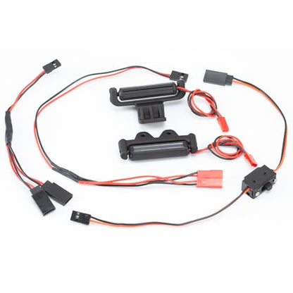 RC Light Bar Kit for ARRMA 1/10 Gorgon 2WD & 1/10 Quake 2WD Only, Snap-On Design, Front White Rear Red Lights