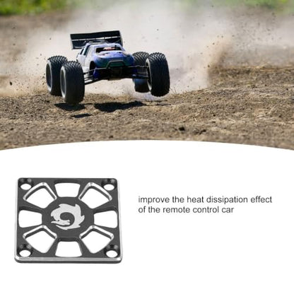 2 Pcs 40x40mm Aluminum RC ESC Cooling Fan Guard, Protective Fan Cover for RC Motor ESC Heat Sink, RC Car Upgrade Replacement Parts(Black) - color: Black