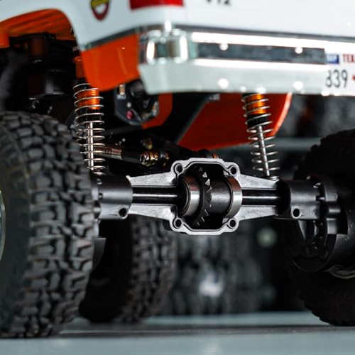 INJORA 12/20T Steel Alloy Overdrive Helical Axle Gear Set for 1/24 RC Crawler FMS FCX24 FCX18 Upgrade - size: 12/20T