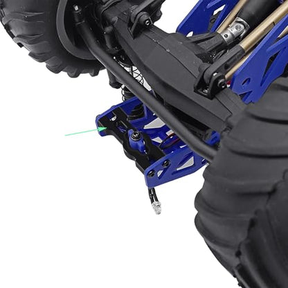 Aluminum Alloy RC Crossbar Body Mounts Compatible with LOSI 1/18 Mini LMT Monster Truck Absorber Upgrade Parts (Black)