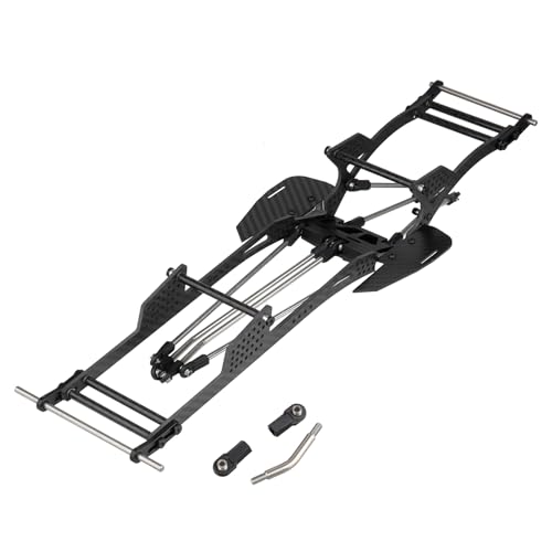 Hobbypark Carbon Fiber LCG Chassis Kit for Axial SCX10 SCX10 II Capra 1.9 UTB and Other 1/10 RC Crawler Car DIY Builds Upgrades Parts