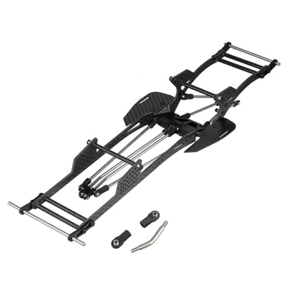 Hobbypark Carbon Fiber LCG Chassis Kit for Axial SCX10 SCX10 II Capra 1.9 UTB and Other 1/10 RC Crawler Car DIY Builds Upgrades Parts