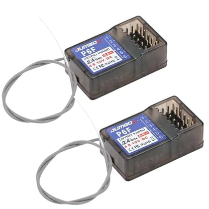 (2 PCS) DUMBORC P6F Receiver RC Remote Receiver for RC Cars