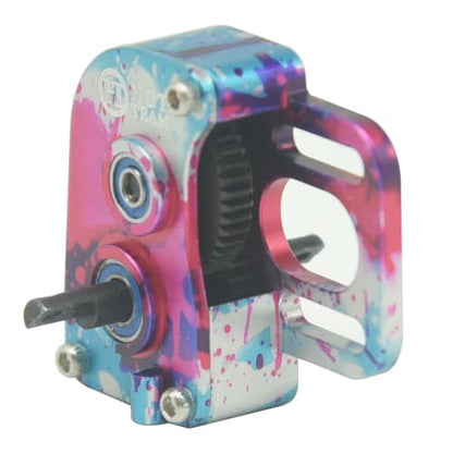 Hobby Aluminum DIY Gear Box Gearbox Transmission for SCX24 RC Parts Upgrade Parts (Colors) - color: Colors