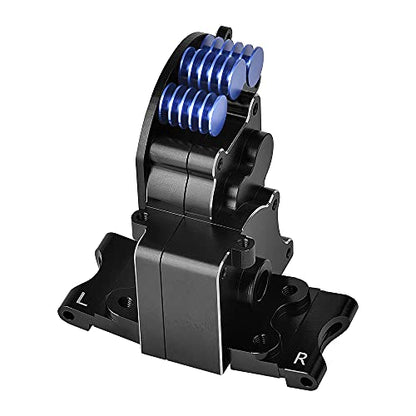 Globact Aluminum Transmission Case Gearbox with Aluminum Motor Plate and Arm Mounts Upgrade Parts for Traxxas Slash 2WD Rustler Stampede Bandit 1/10 RC Car (Replace of 3691) | Aluminum Gearbox Halves for Traxxas Slash 2WD Rustler Stampede Bandit F-150 (Re