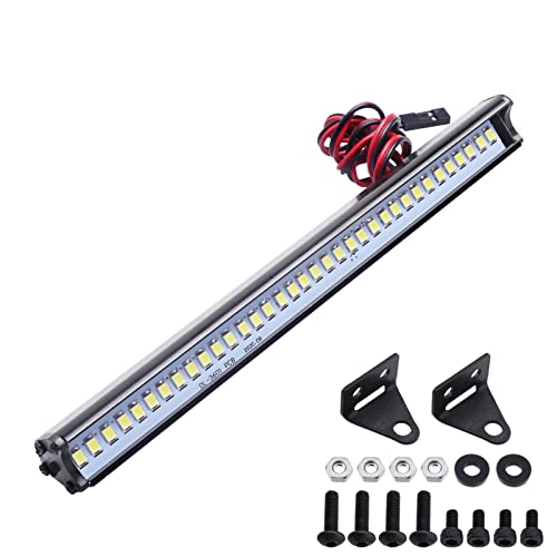 Super Bright LED Light Bar Roof Lamp Kit for 1/10 Traxxas TRX4 Slash 2WD 4X4 Axial SCX10 & SCX10 II Arrma Redcat Gen7 Gen 8 RC Rock Crawler Car (Type 1)