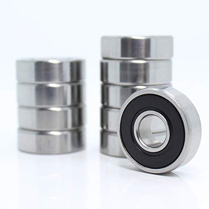 MR115-2RS Miniature Ball Bearings 5x11x4mm (20 Pack), Double Rubber Sealed Chrome Steel, Pre-Lubricated, for RC Cars, Traxxas Slash, Electric Motors & Hobby Projects - size: MR115-2RS