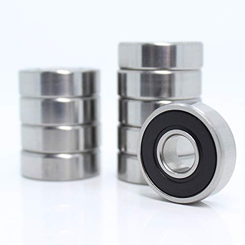 MR115-2RS Bearing 5x11x4mm, Rubber Sealed Steel 20-Pack - size: MR115-2RS