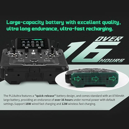 GoolRC Flysky Paladin PL18 Ultra Radio Transmitter and FTr8B Receiver Combol Set, 2.4GHz 18 Channels Remote Controller for RC Airplane Helicopter Car Boat Robot Glider