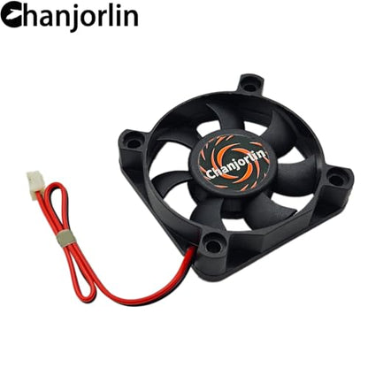 2Pack RC Car Motor Cooling Fan 25mm 30mm 40mm 50mm High Speed Heatsink 28000RPM ESC Fans for 1/8 1/7 1/10 1/12 Scale Truck Off Road Crawler Car Boat 540 550 Brushless Brushed Motors (50mm)
