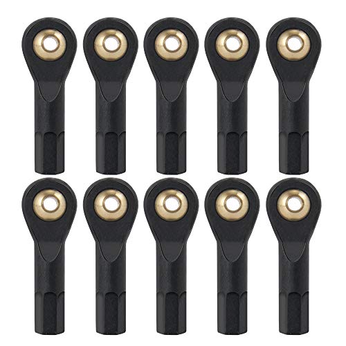 QUE-T 10pcs Ball Head Holder Tie Rod End M3 Ball Joint Linkage for RC Hobby Model Car Truck Boat (30mm) - size: 30mm
