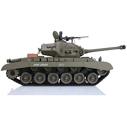 TOUCAN RC HOBBY US in Stock 2.4Ghz Henglong 1/16 Scale 7.0 Plastic Ver M26 Pershing RTR RC Tank Model 3838 BB Airsoft that Shooting BB Bullets - color: Standard