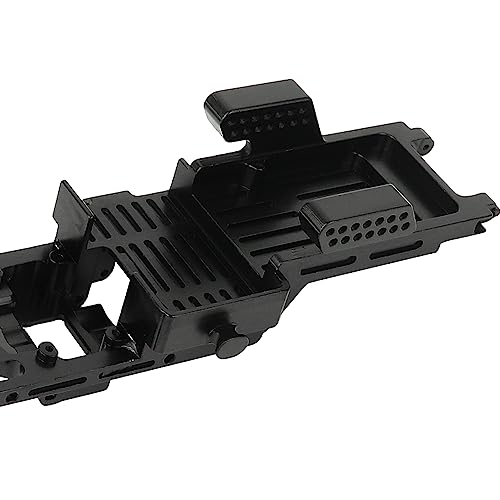 TRX4M CNC Aluminum Alloy One Body Chassis Kit Frame Girder for 1/18 RC Crawler Car TRX4-M Upgrade Parts - color: Black